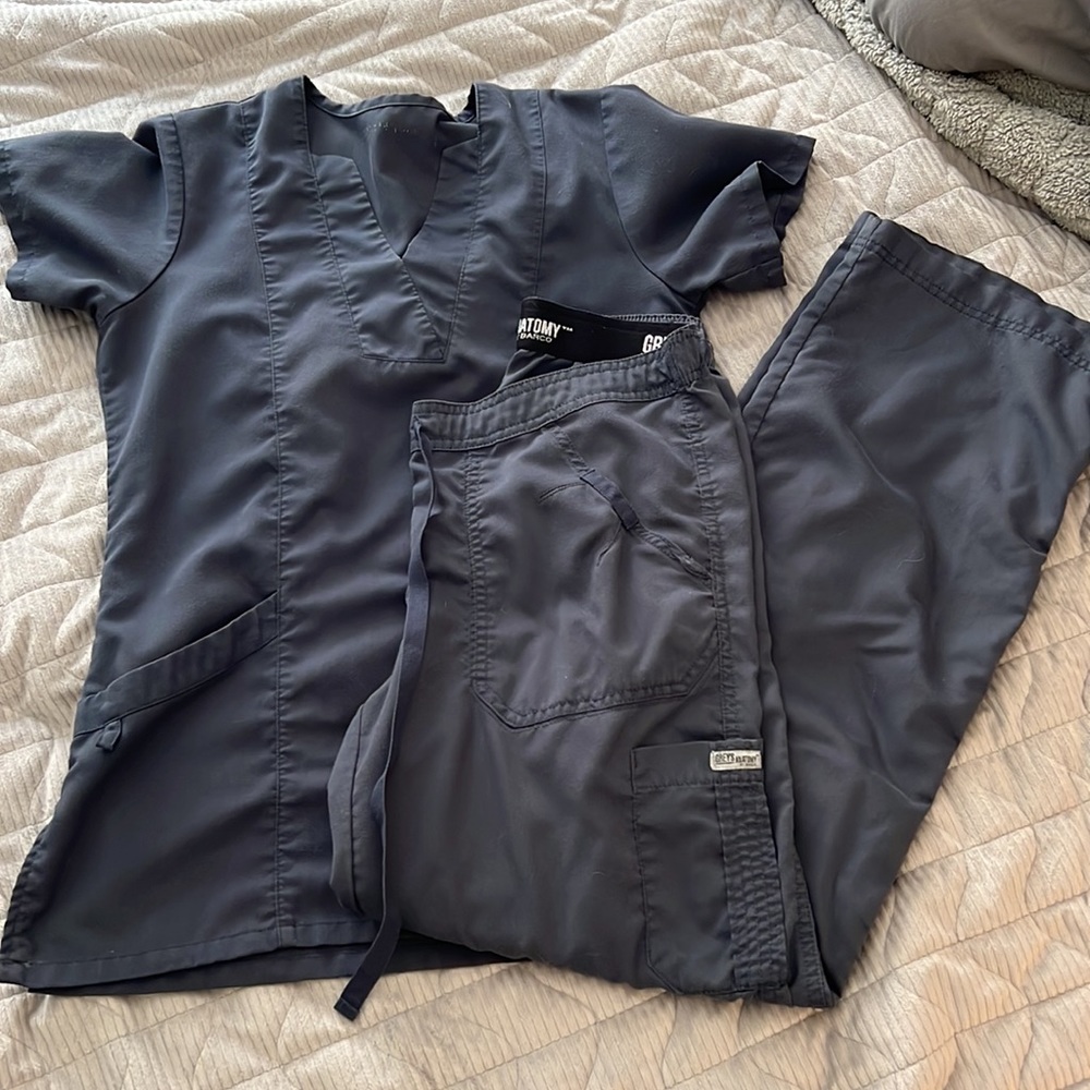 Grey’s Anatomy Steel Scrub Set XS